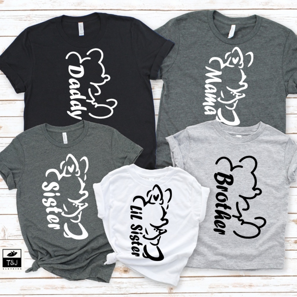 ✨Bella Canvas✨ Mickey and Minnie Matching T-shirts